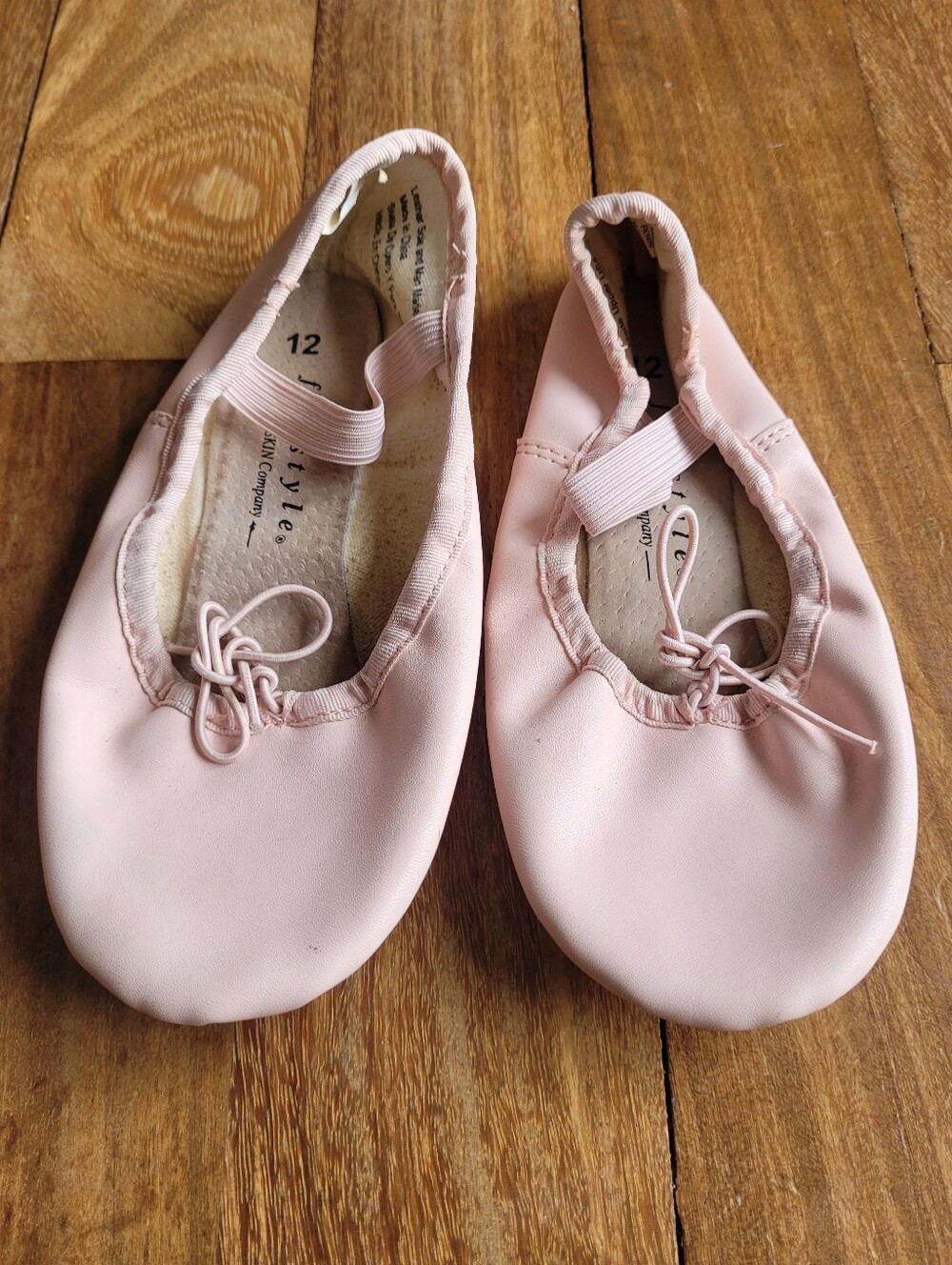 Girls Size 12 Dance Pink Ballet Slippers